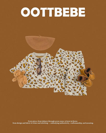 [PRE-ORDER] Leopard Knit Top Bottom Set