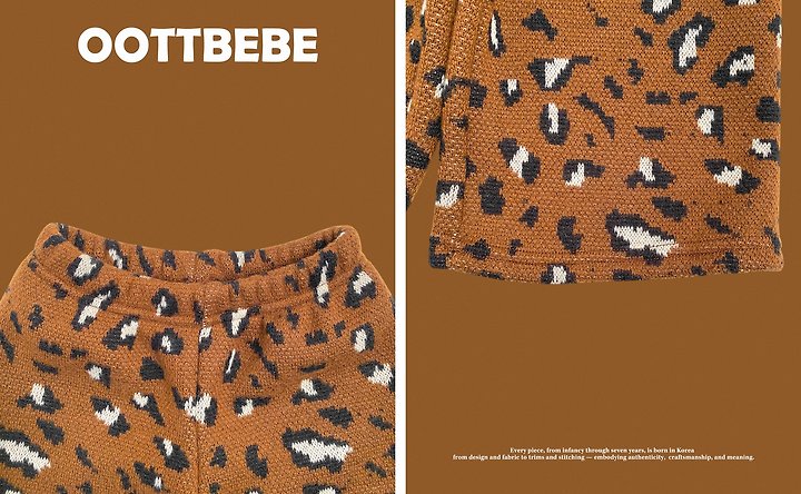 [PRE-ORDER] Leopard Knit Top Bottom Set