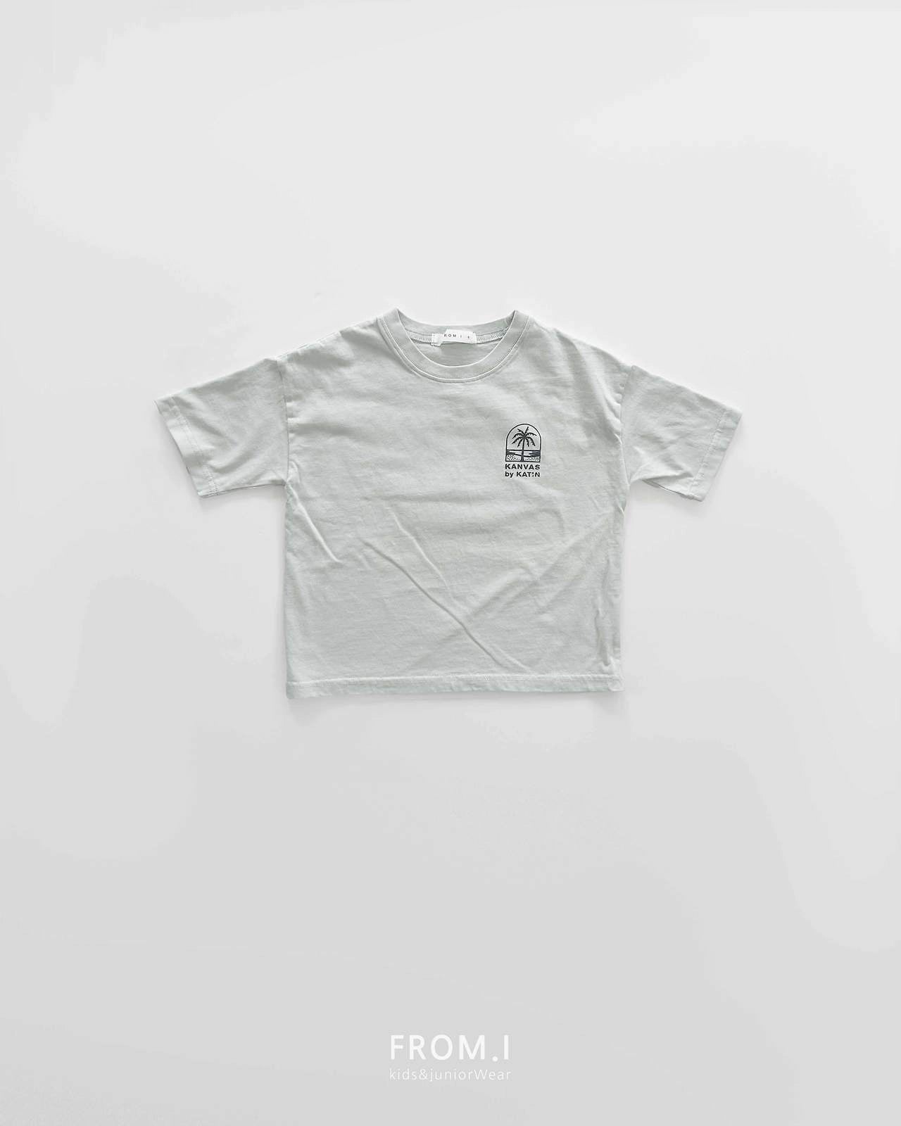 Palm Tree T-Shirts [Mint/S(3-4yr), JL(10-12yr)]