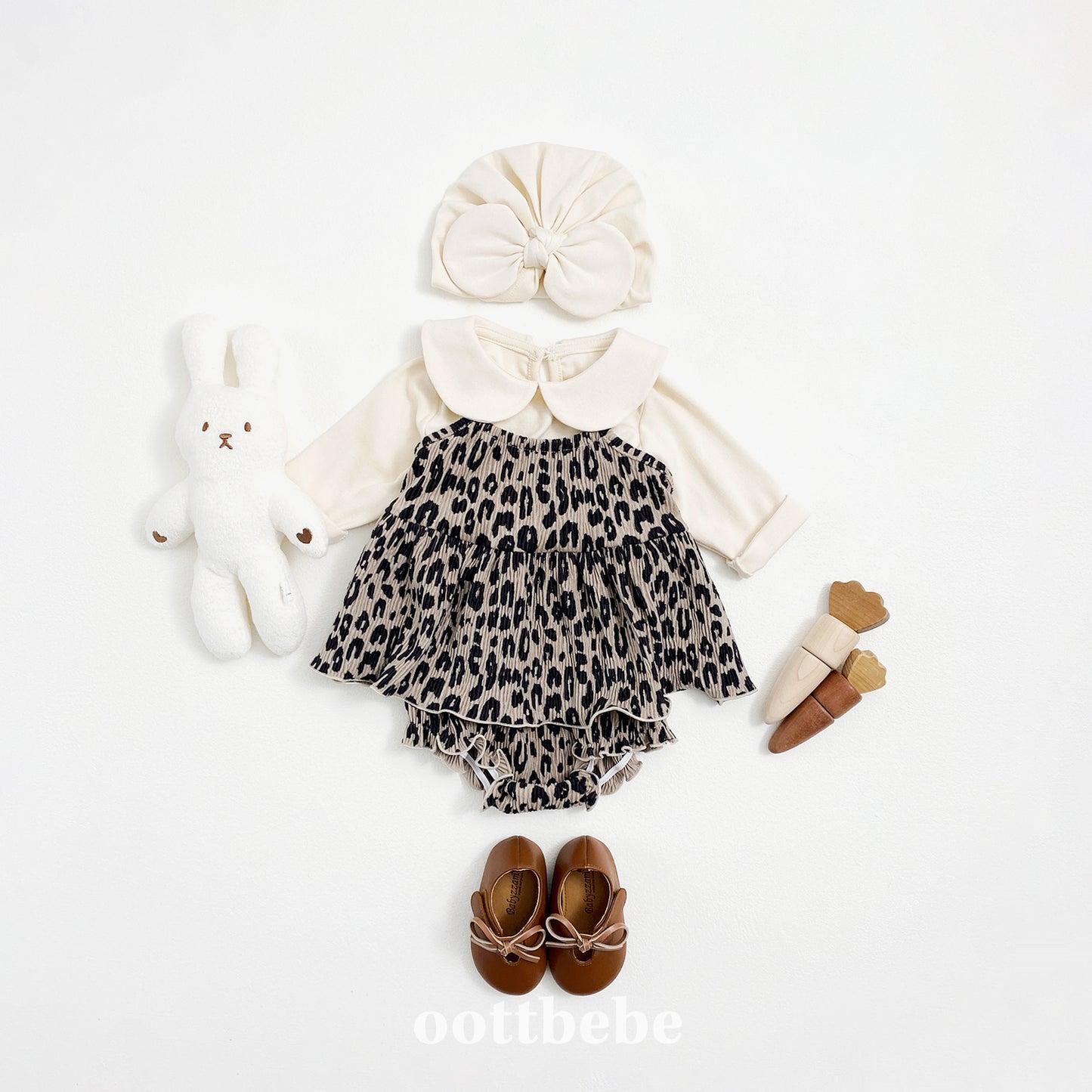 [PRE-ORDER] Leopard Baby Top Bottom Set
