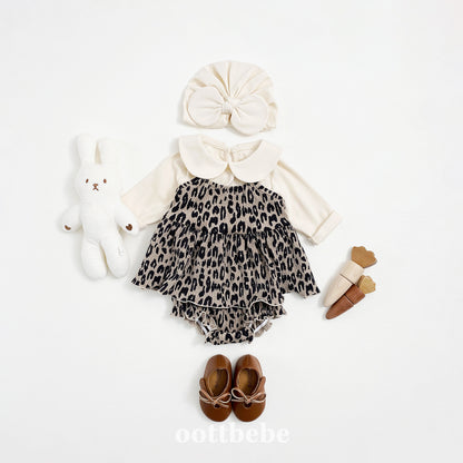 [PRE-ORDER] Leopard Baby Top Bottom Set