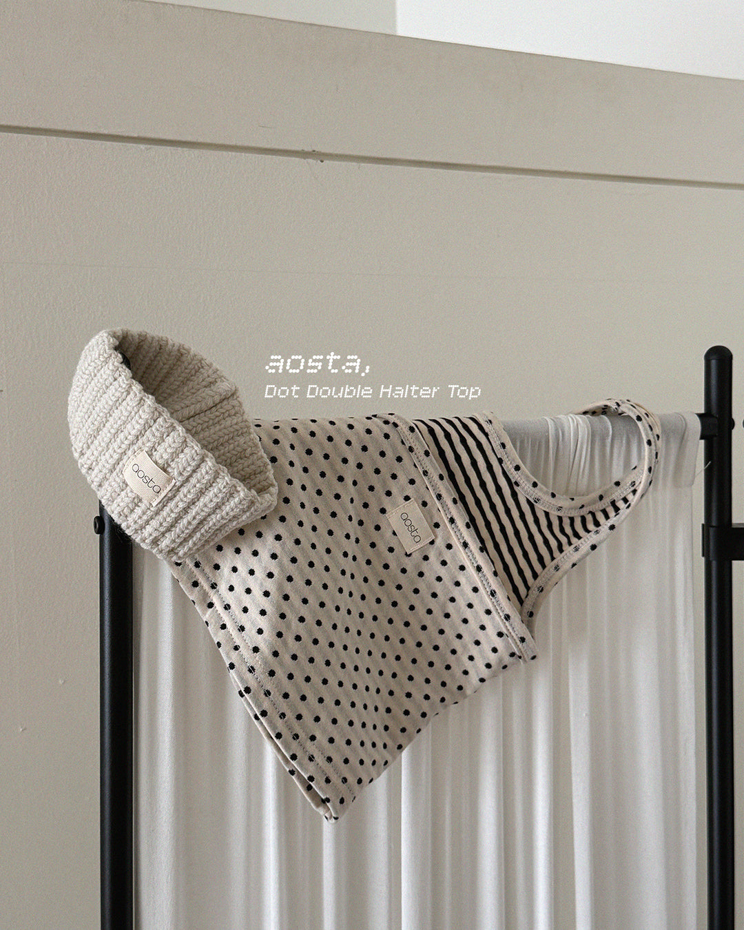 [PRE-ORDER] Choco Chip Halter Neck Top