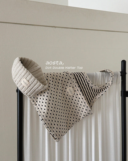 [PRE-ORDER] Choco Chip Halter Neck Top
