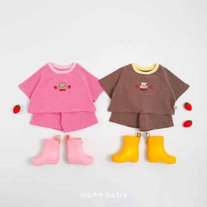 [PRE-ORDER] Strawberry Choco Top Bottom Set