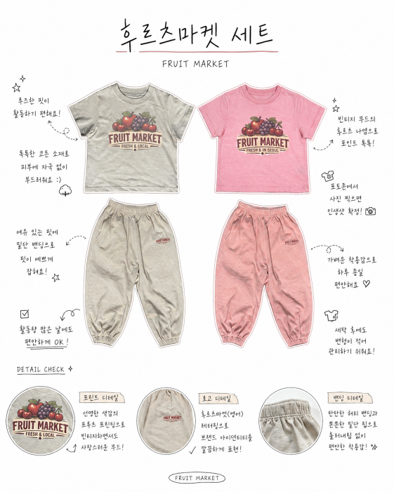 [PRE-ORDER] Fruit Market Top Bottom Set
