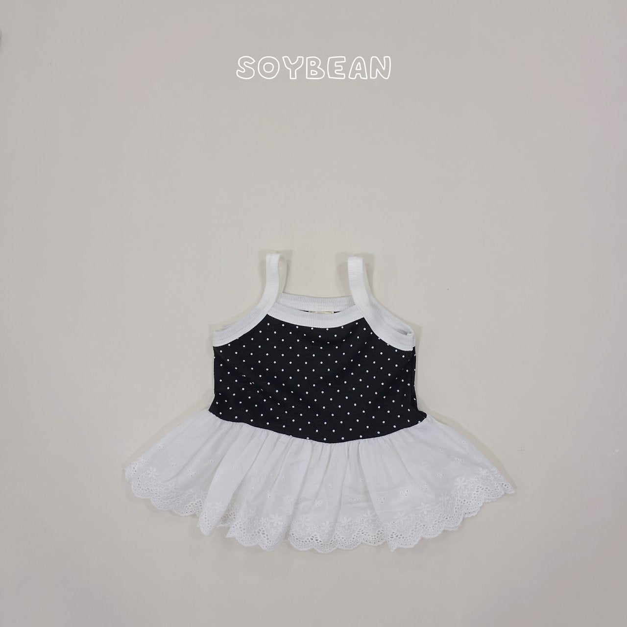 [PRE-ORDER] Strap Dot Frill Top