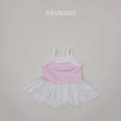 [PRE-ORDER] Strap Dot Frill Top