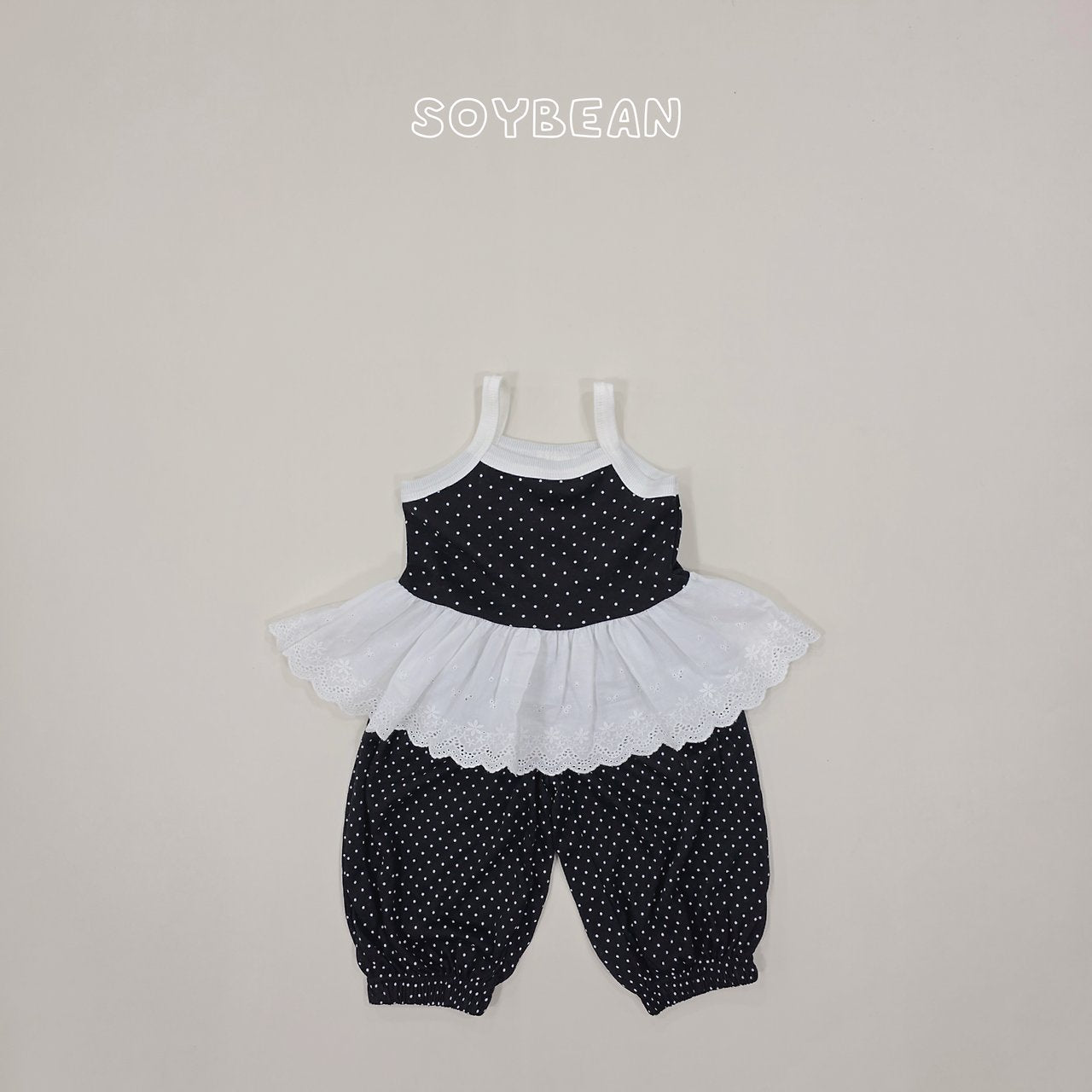 [PRE-ORDER] Strap Dot Frill Top