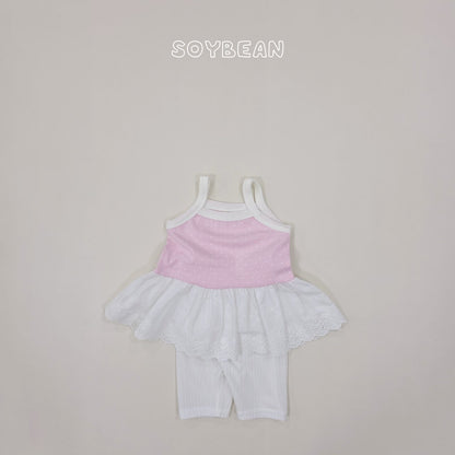 [PRE-ORDER] Strap Dot Frill Top