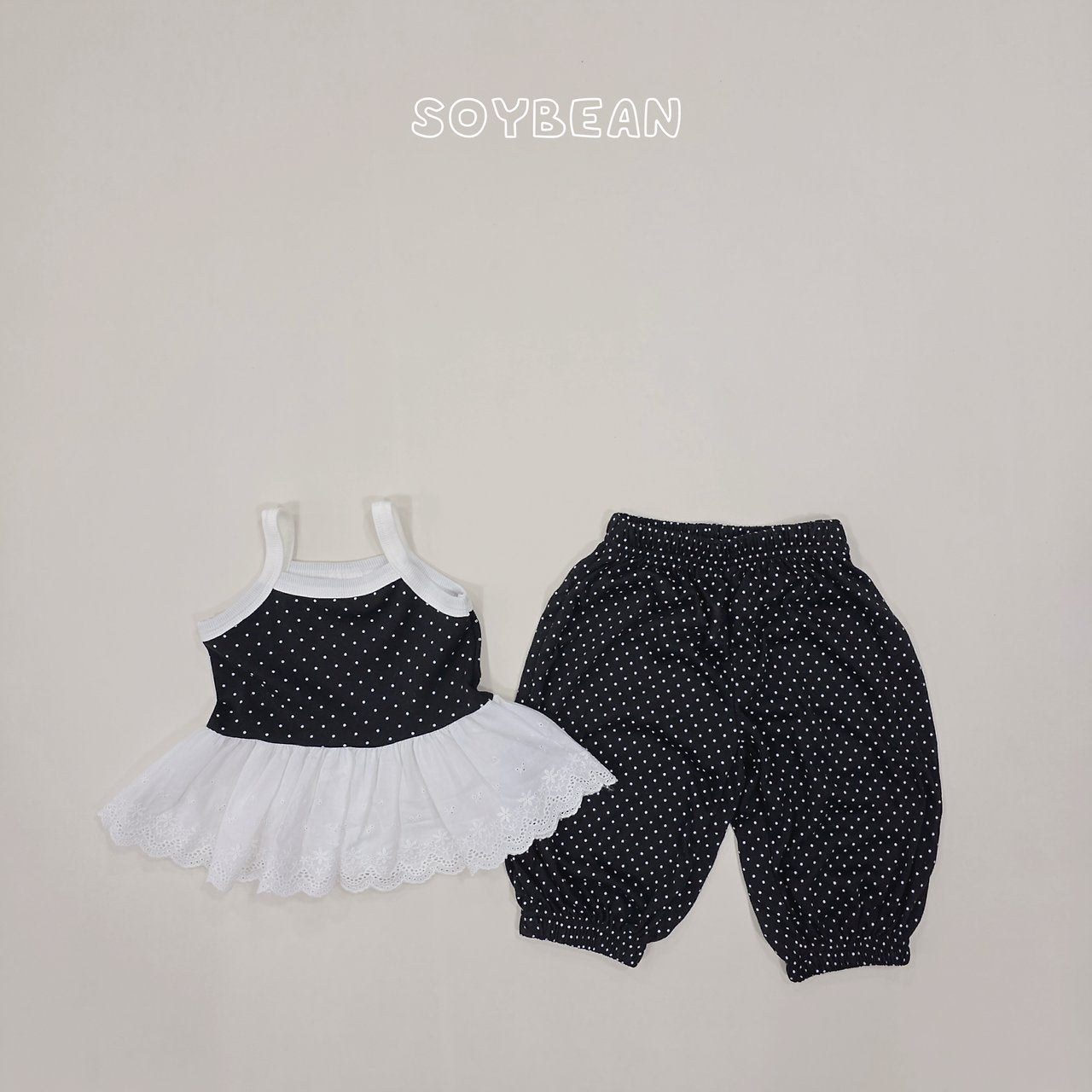 [PRE-ORDER] Strap Dot Frill Top