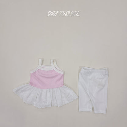 [PRE-ORDER] Strap Dot Frill Top