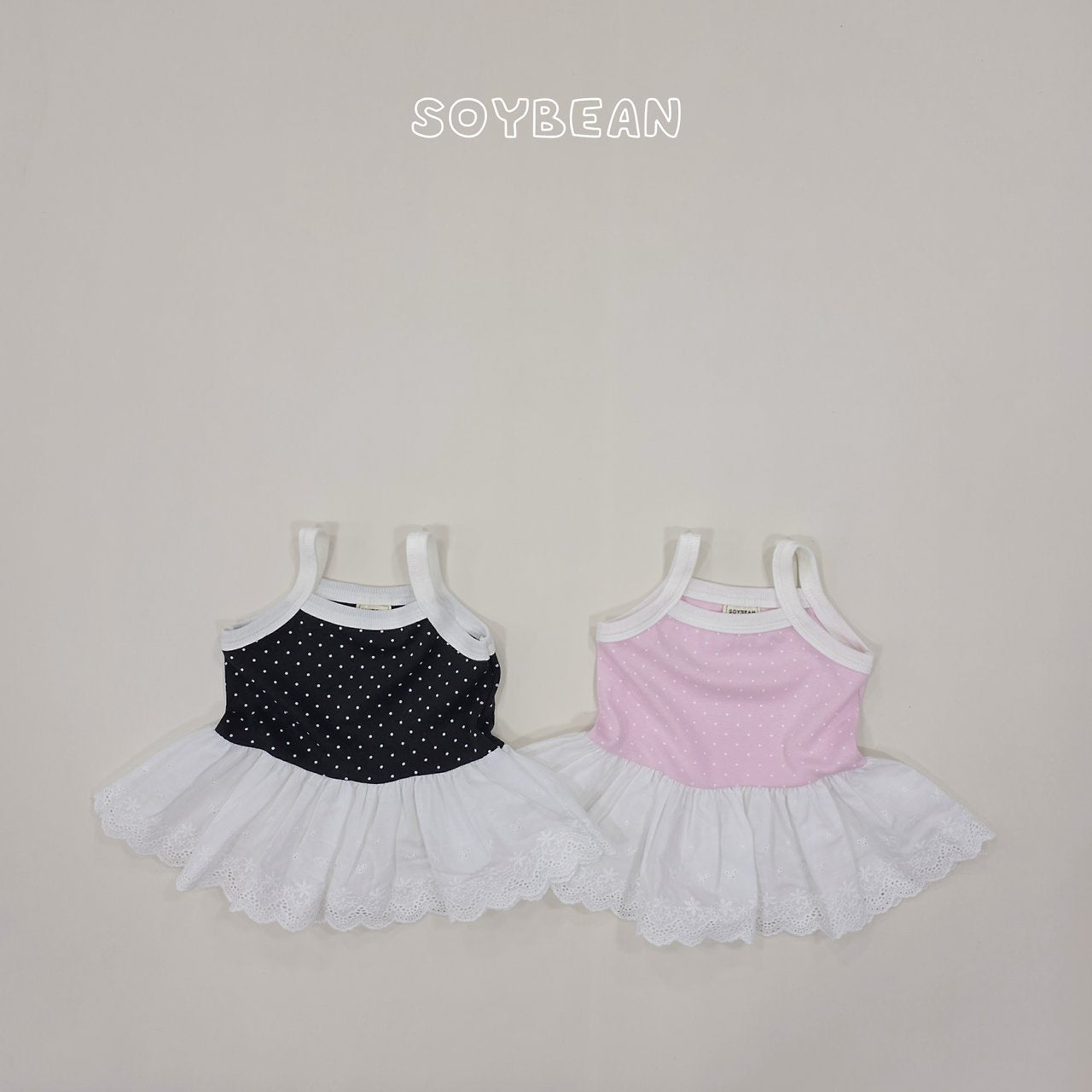[PRE-ORDER] Strap Dot Frill Top