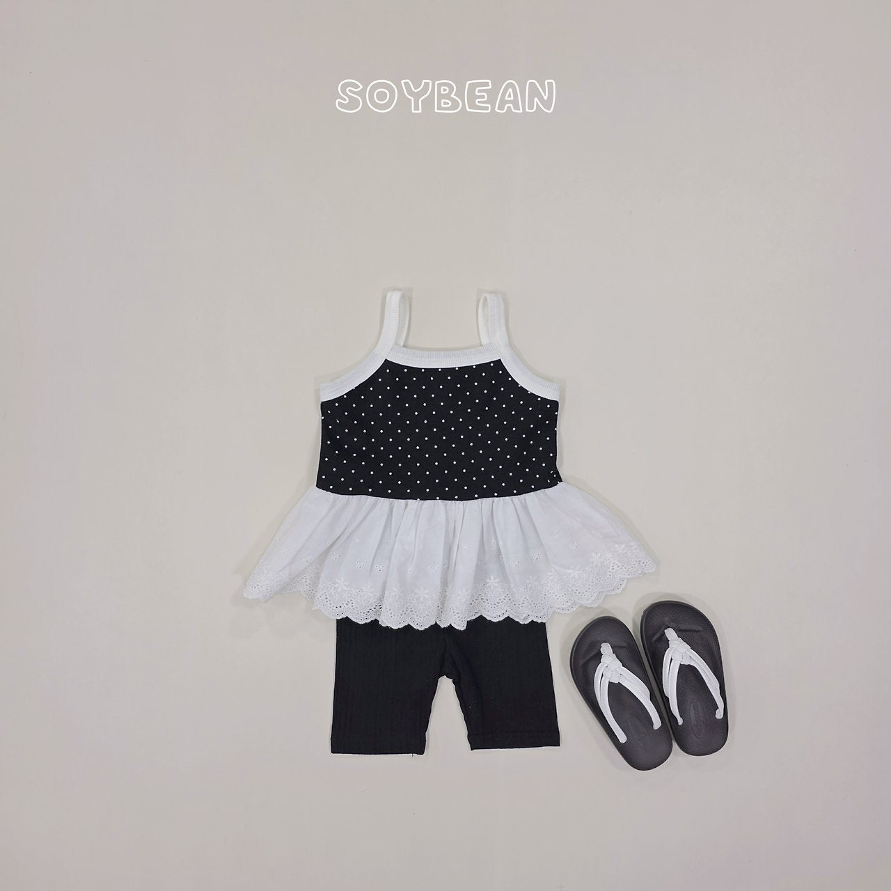 [PRE-ORDER] Strap Dot Frill Top