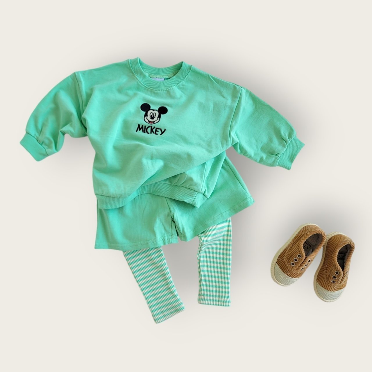 [PRE-ORDER] Mickey Embroidery Top Bottom Set