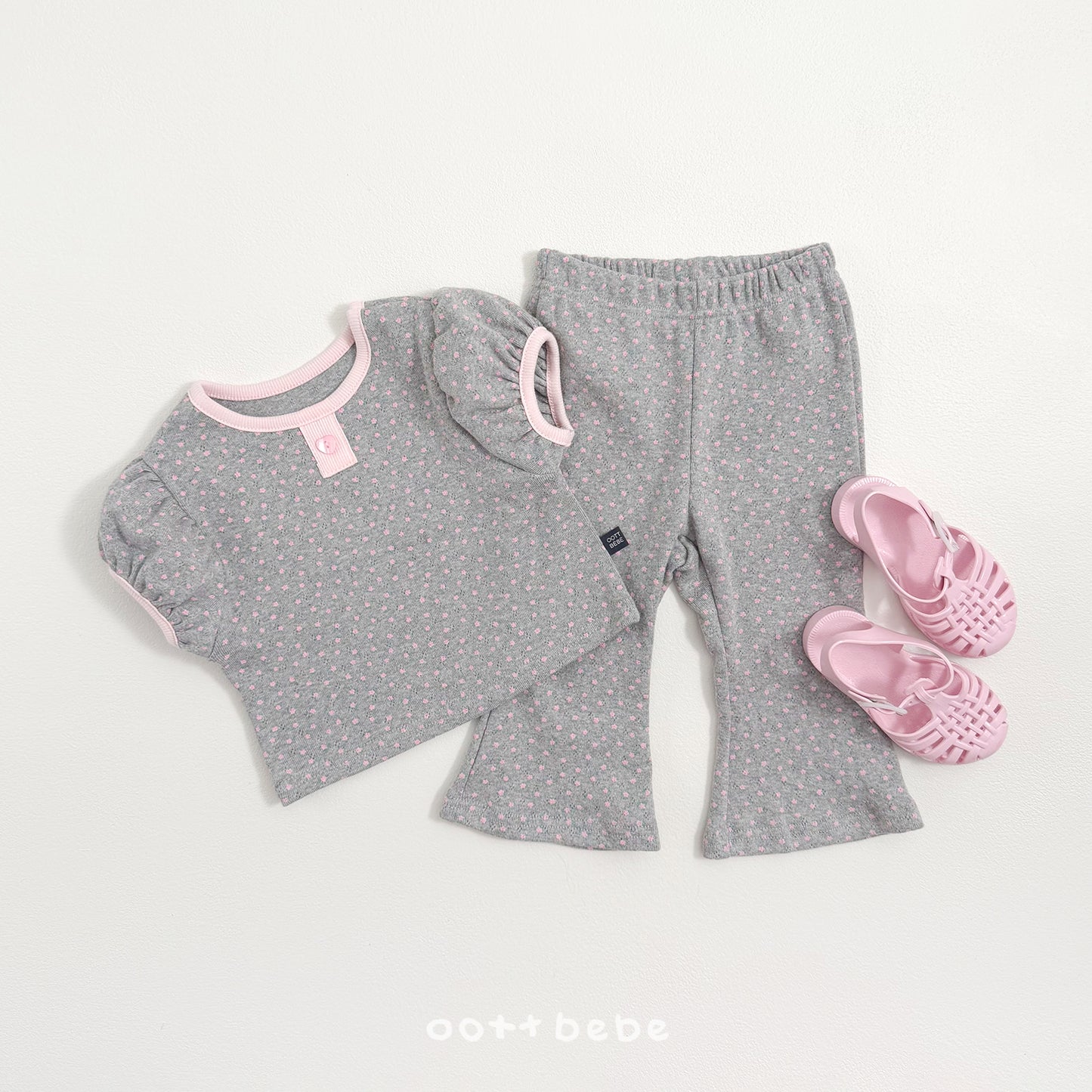 [PRE-ORDER] Lovely Eyelet Top Bottom Set