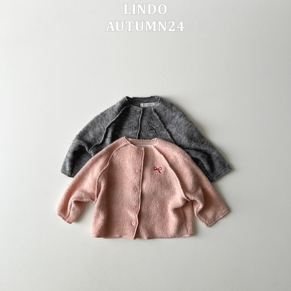 Mini Ribbon Cardigan [Pink/M(3-4yr)]