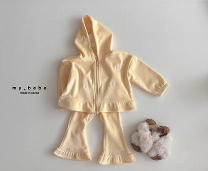 [PRE-ORDER] Velour Frill Hoodie Zip-Up Jacket