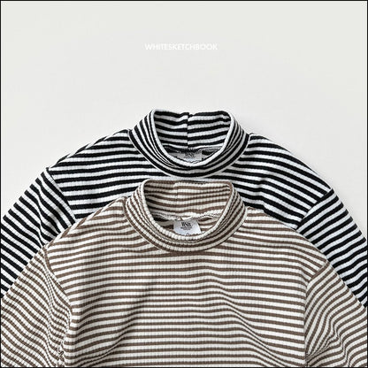 [PRE-ORDER] Ribbed Stripe Turtleneck T-Shirts