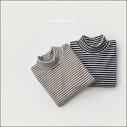 [PRE-ORDER] Ribbed Stripe Turtleneck T-Shirts
