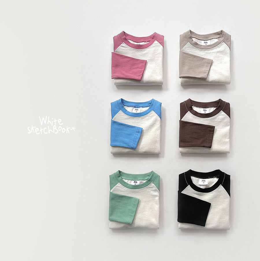[PRE-ORDER] Sun Raglan Color Block T-Shirts