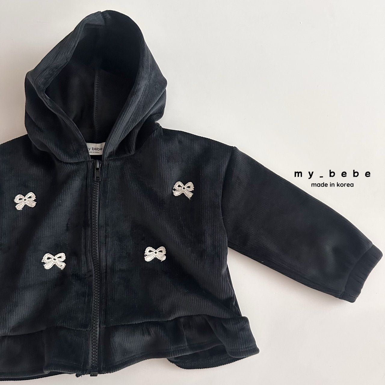 [PRE-ORDER] Velour Frill Hoodie Zip-Up Jacket