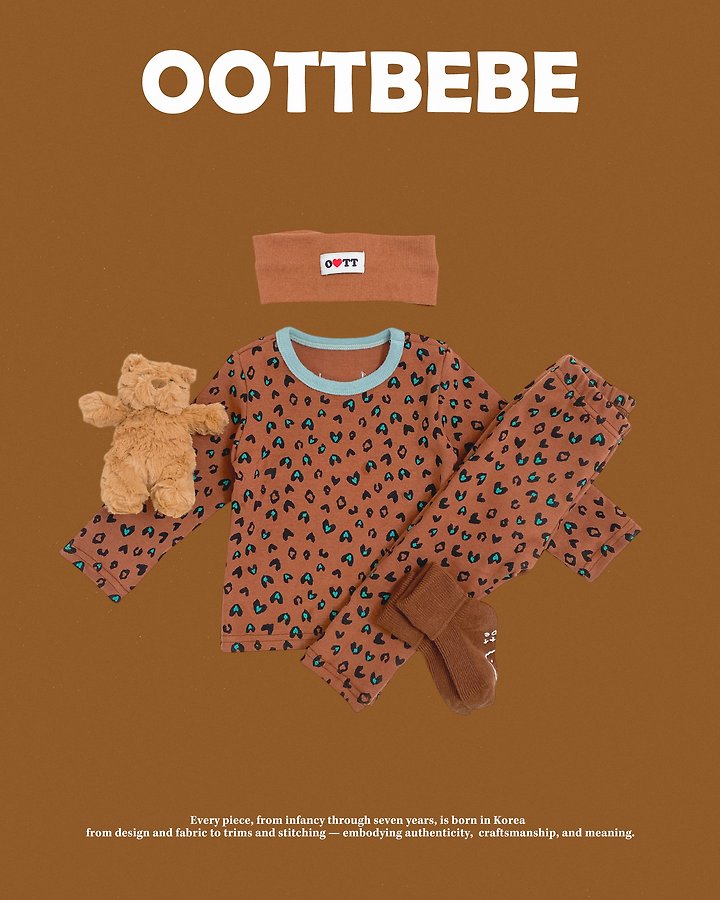 [PRE-ORDER] Heart Leopard Home Wear Set