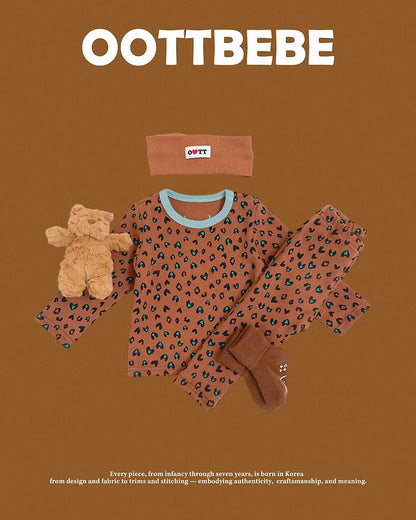 [PRE-ORDER] Heart Leopard Home Wear Set