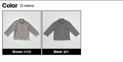 [PRE-ORDER] Ribbed Stripe Turtleneck T-Shirts