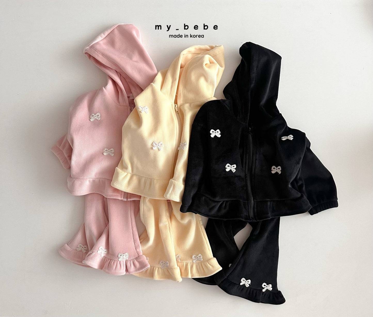 [PRE-ORDER] Velour Frill Hoodie Zip-Up Jacket