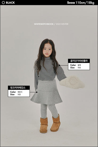 [PRE-ORDER] Ribbed Stripe Turtleneck T-Shirts