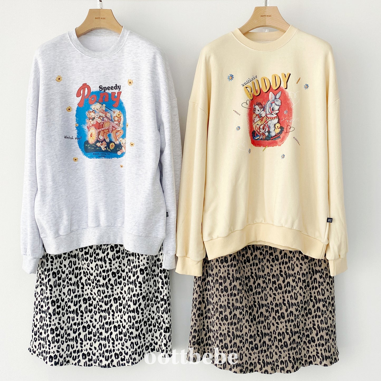 [PRE-ORDER] Pony Sweatshirts (Mom&Dad Couple)