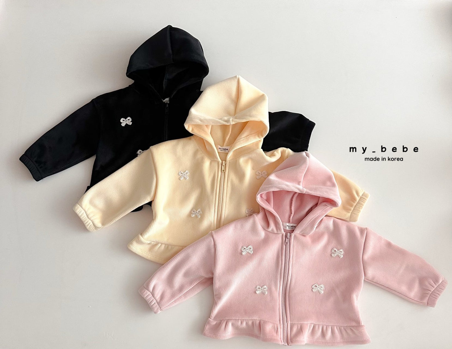 [PRE-ORDER] Velour Frill Hoodie Zip-Up Jacket