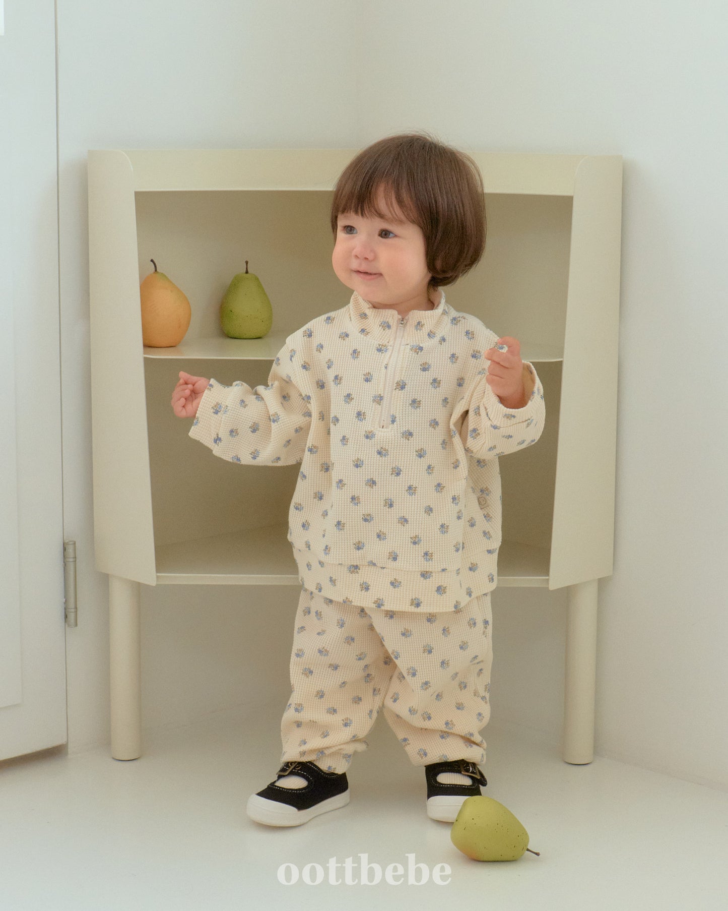 [PRE-ORDER] Sweet Waffle Anorak Top Bottom Set