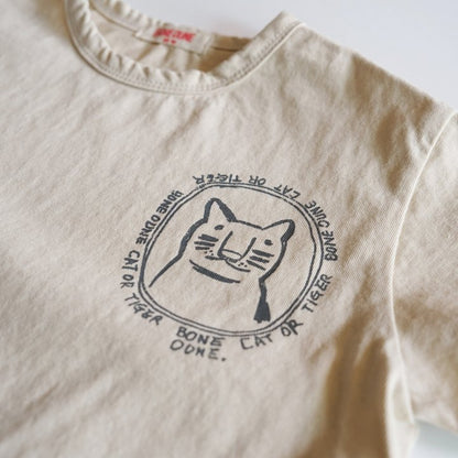 Cat T-Shirts [Olive/XS(1-2yr)]