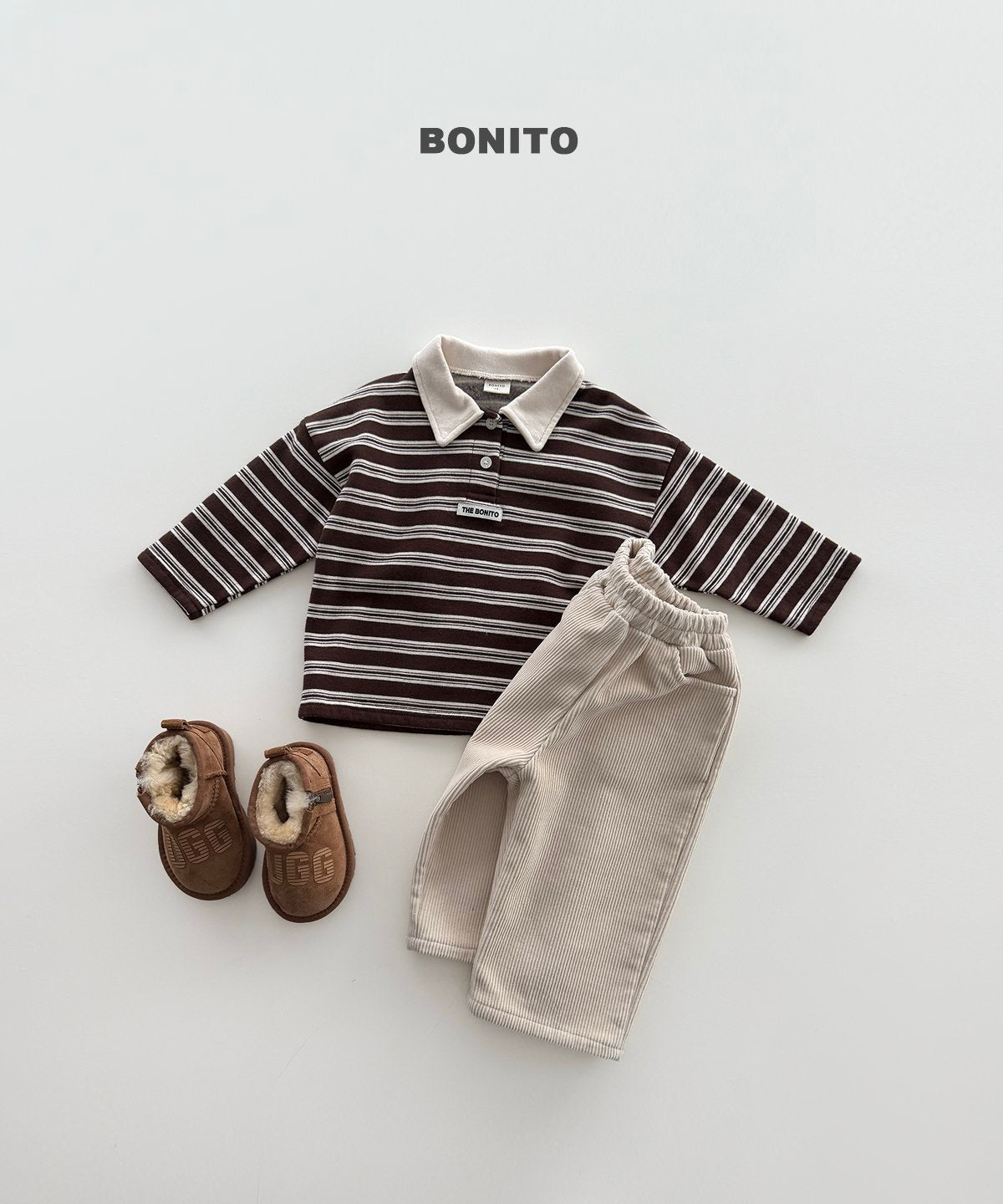 [PRE-ORDER] Stripe Choco Collar T-Shirts