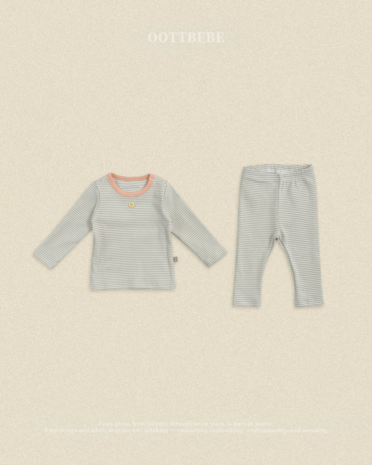 Vanilla Latte Home Wear Set [Blue/Yellow/XL(4-5yr)]