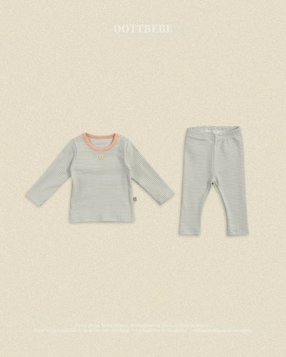 Vanilla Latte Home Wear Set [Blue/Yellow/XL(4-5yr)]