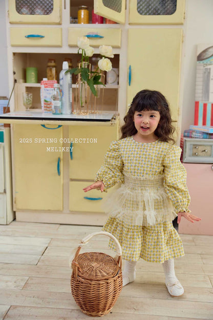 Check Floral Dress [S(2-3yr)]