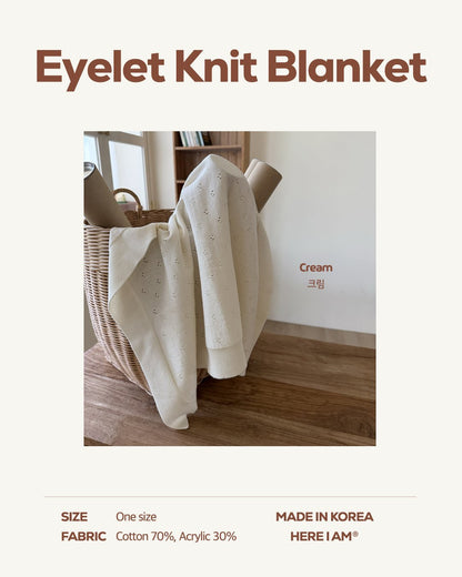 [PRE-ORDER] Eyelet Knit Blanket