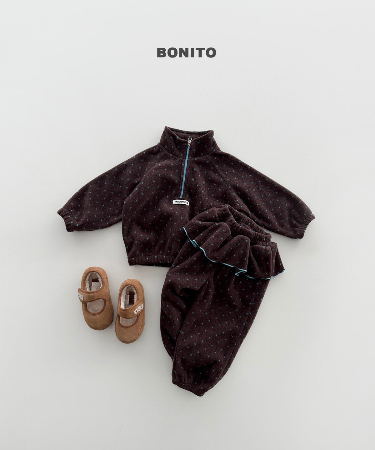 [PRE-ORDER] Dot Frill Top Bottom Set