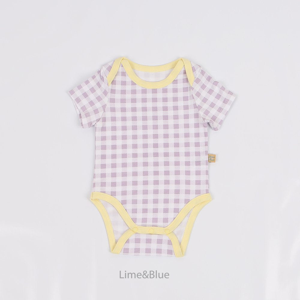 [PRE-ORDER] Summer Check Check Body Suit