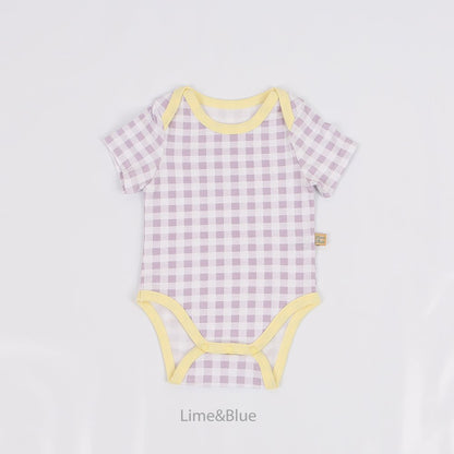 [PRE-ORDER] Summer Check Check Body Suit