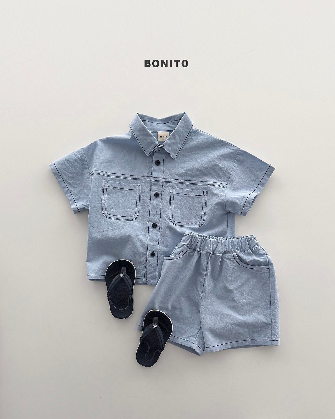 [PRE-ORDER] Two Pocket Linen Top Bottom Set