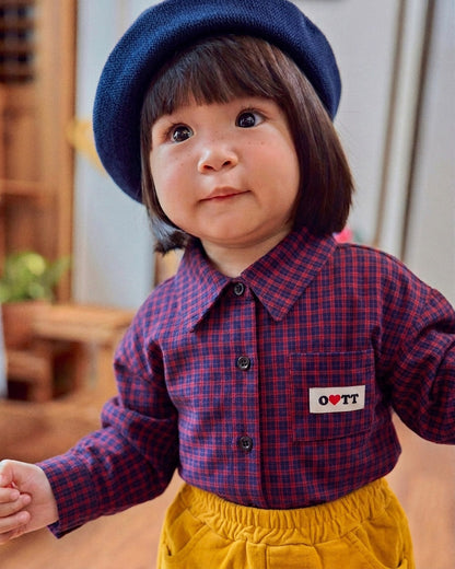 [PRE-ORDER] Cappuccino Check Shirts (Mom Couple)