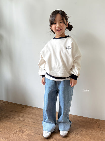 [PRE-ORDER] Cutting Roll-Up Wide Denim Pants