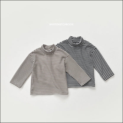 [PRE-ORDER] Ribbed Stripe Turtleneck T-Shirts