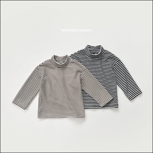[PRE-ORDER] Ribbed Stripe Turtleneck T-Shirts