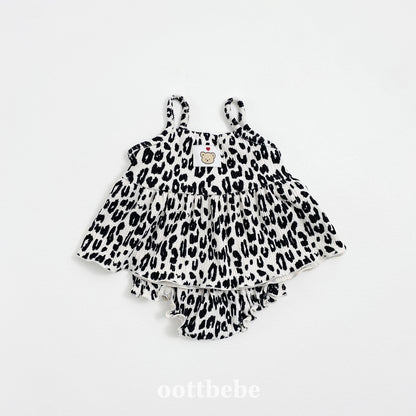 [PRE-ORDER] Leopard Baby Top Bottom Set