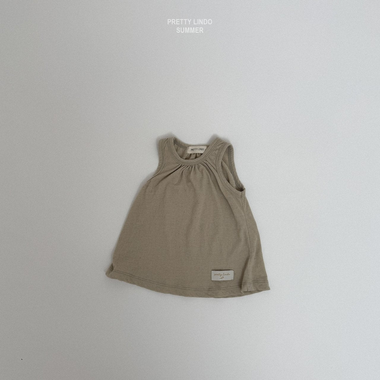[PRE-ORDER] Shirring Sleeveless T-Shirts
