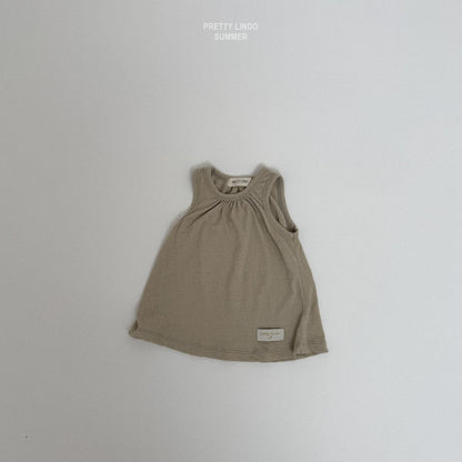 [PRE-ORDER] Shirring Sleeveless T-Shirts